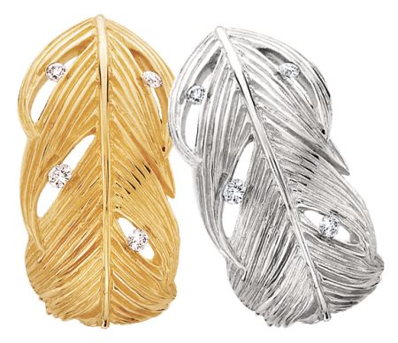 Wide Feather Earrings: The Sculpture of Grainger McKoy