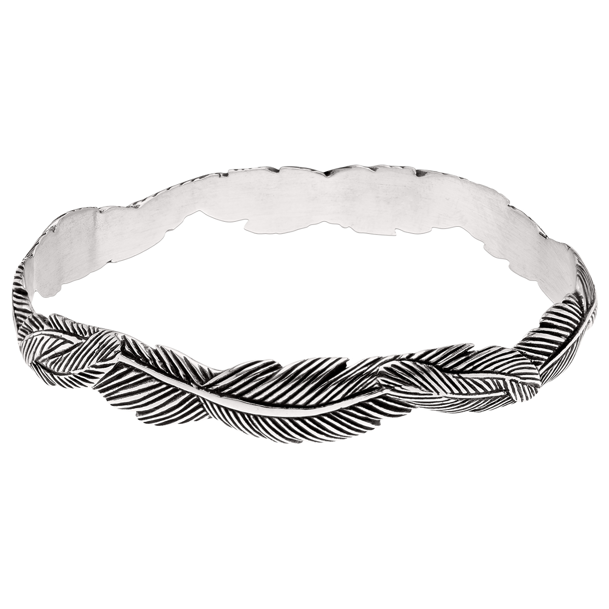 Narrow Feather Bangle: The Sculpture of Grainger McKoy