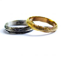 Narrow Feather Ring
